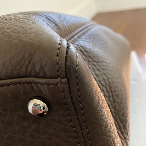 Authentic Chanel Taupe Tote with Silver Hardware - Picture 13 of 16